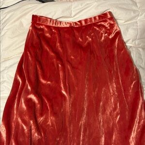 Elegant pink Velvet Skirt